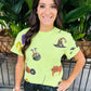 Halloween Icon Top- Lime