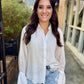 Vista Button Down Top- White
