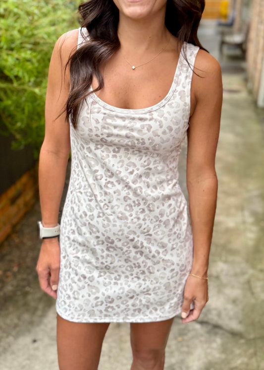 Z Supply Byron Dress- Crystal Leopard