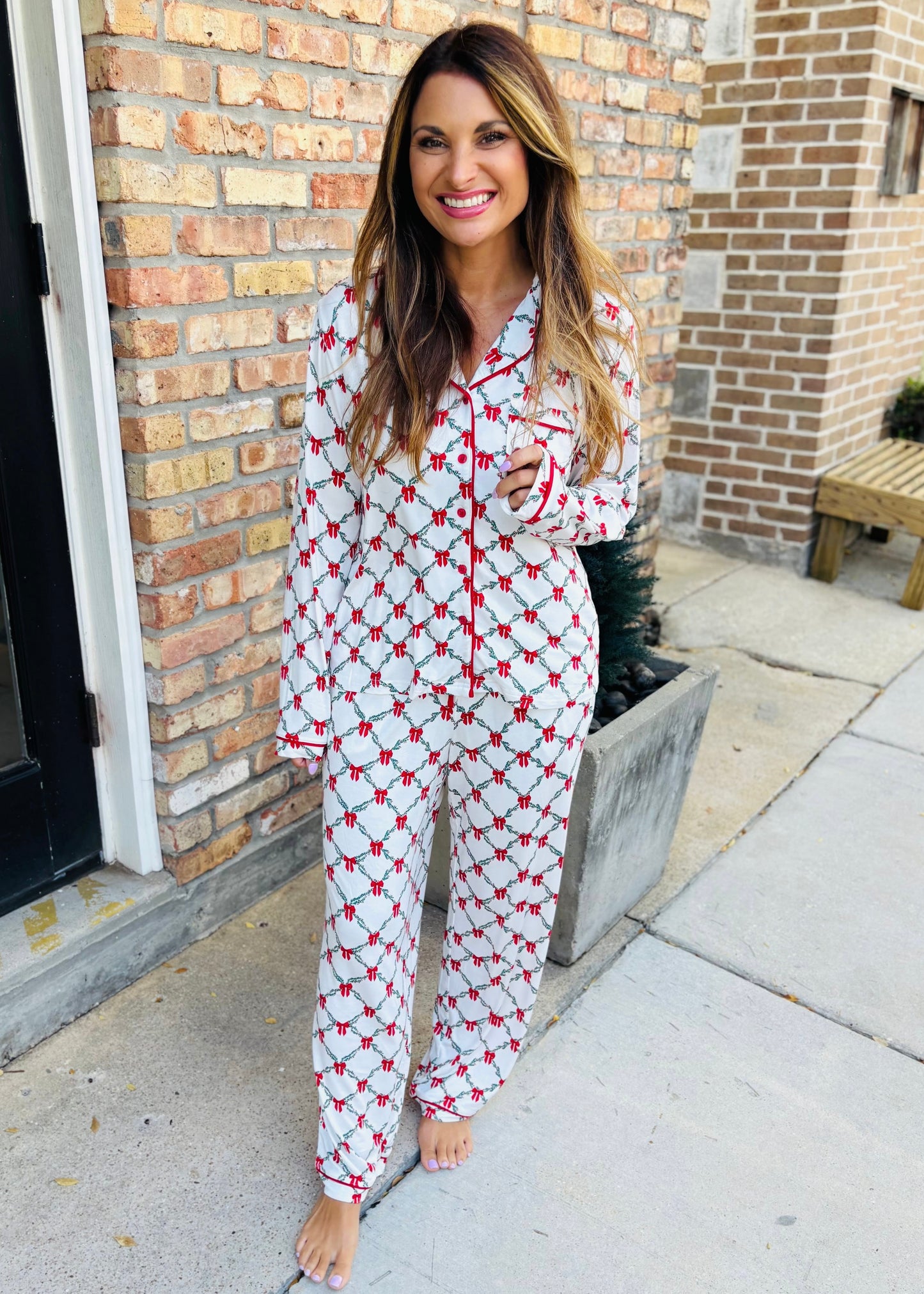 Charlotte Lattice Garland Pajamas