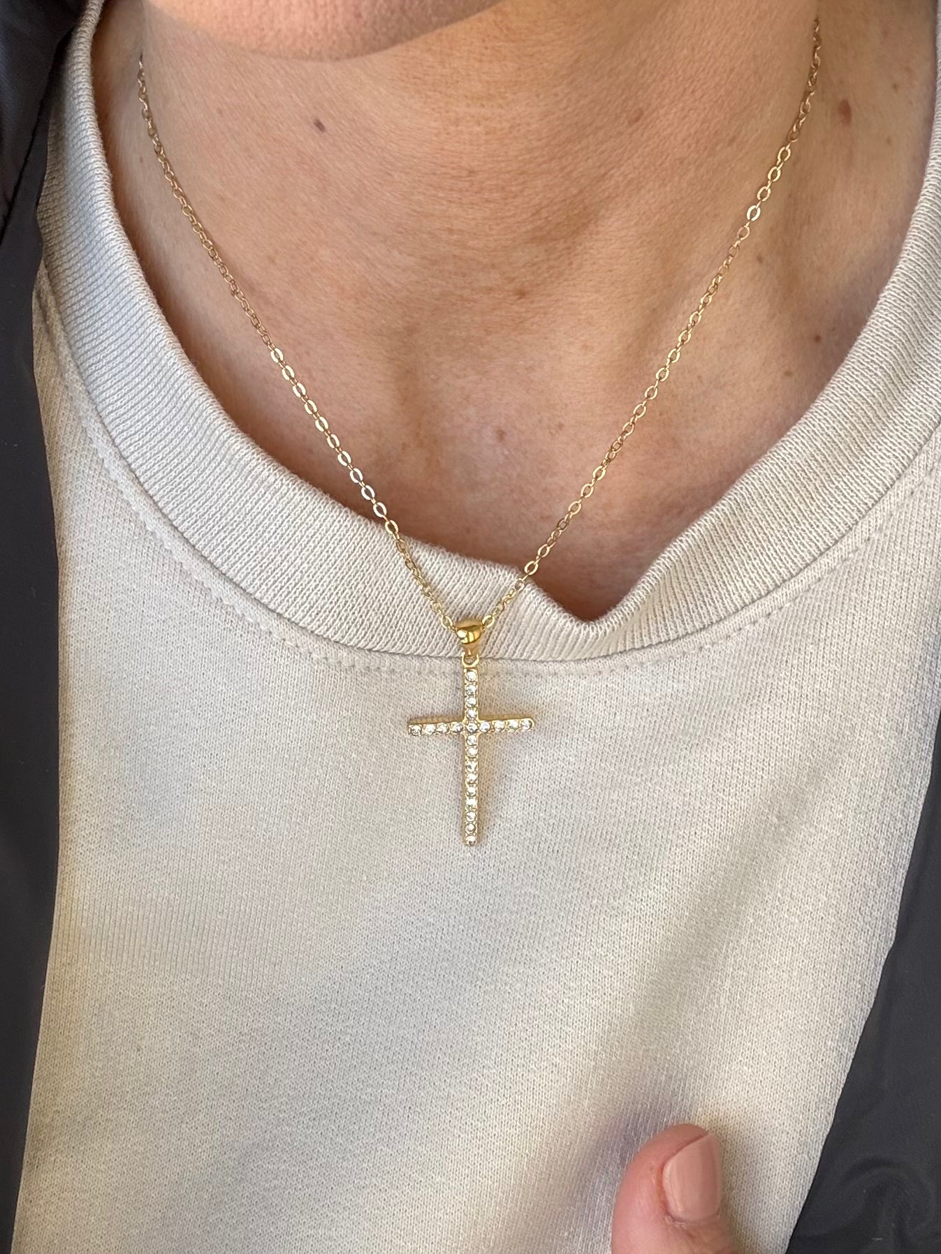 Thin Cross Necklace