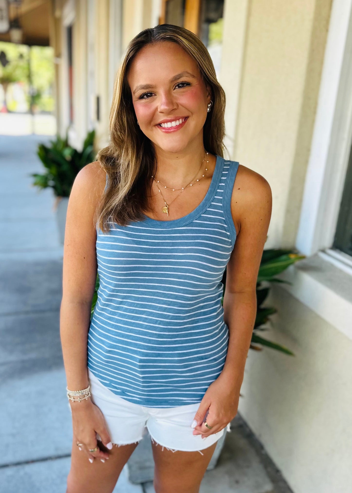 Z Supply Perfect Striped Tank- Boathouse