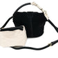 Shelley Suede Crossbody Bag- Black