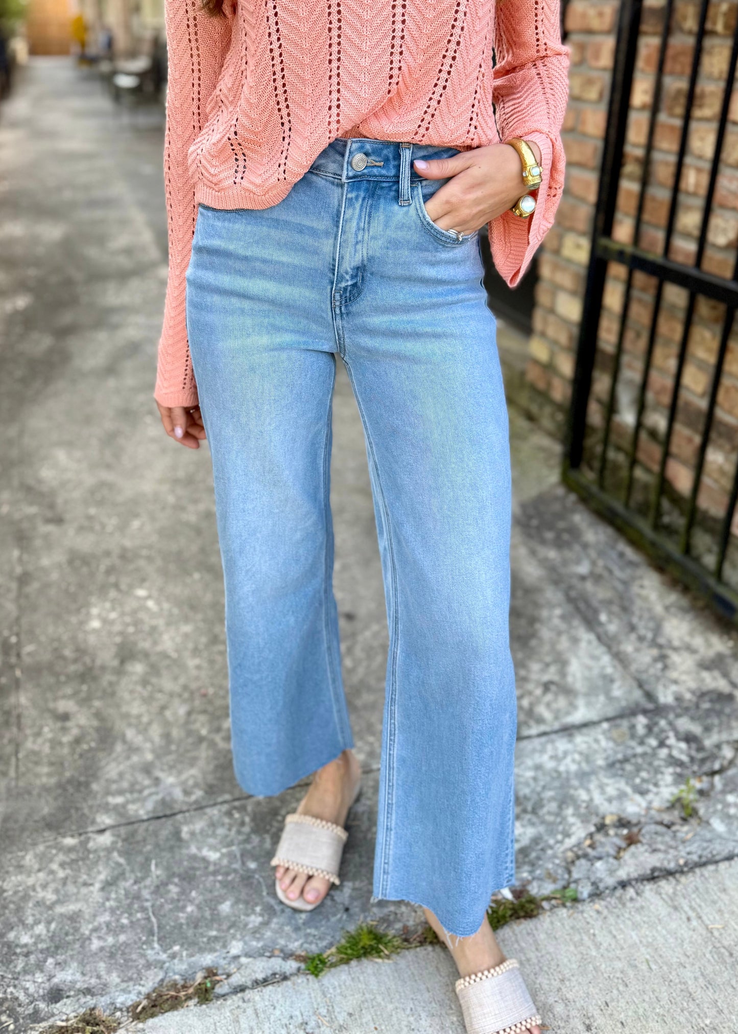 Yout HR Ankle Wide Denim