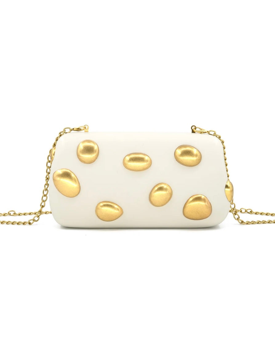 Luna Evening Clutch- Beige