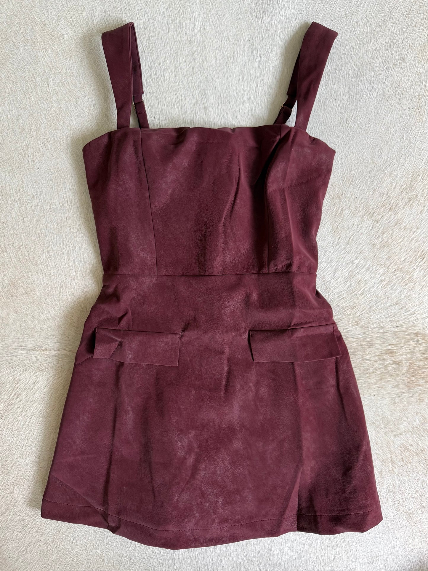 Well Romper Dress- Maroon #4