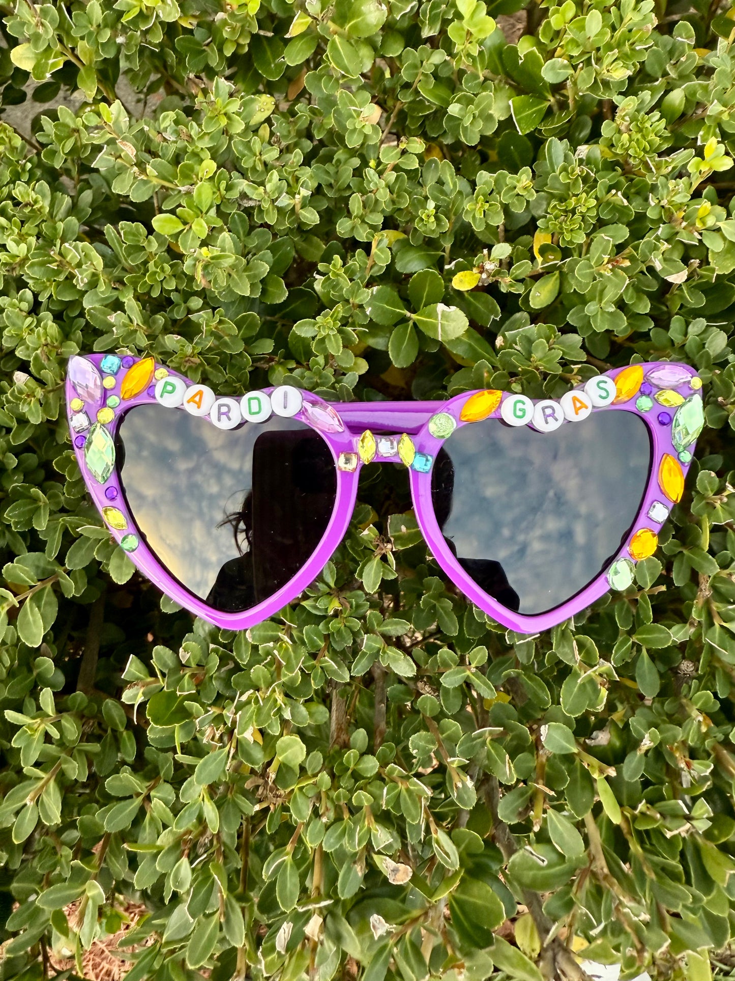 Sunglasses- Pardi Gras Beaded