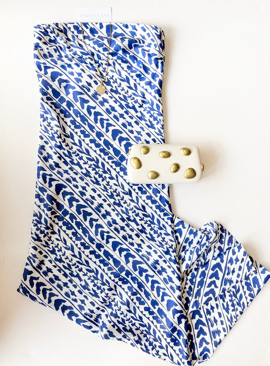 Eliana Dress- Cobalt Trail