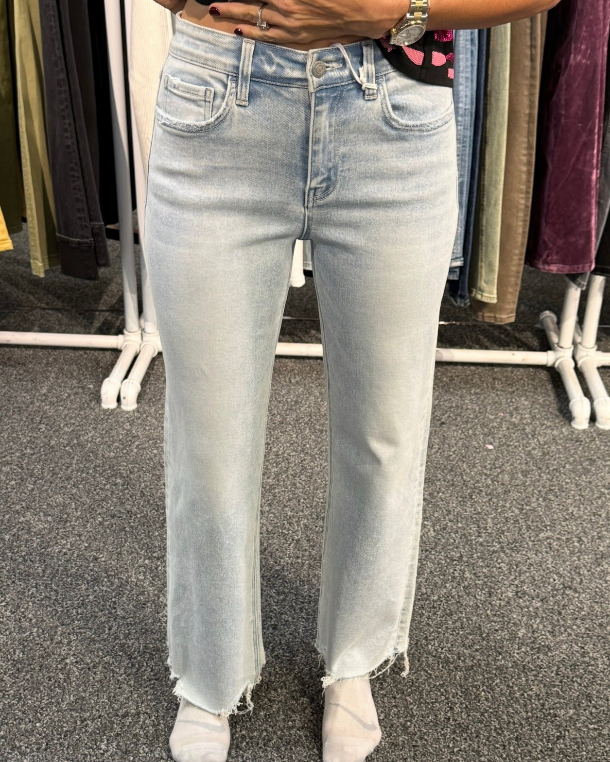 Aileeah (Meritorious) HR Slim Wide Denim