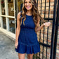 Laurel Denim Ruffle Dress