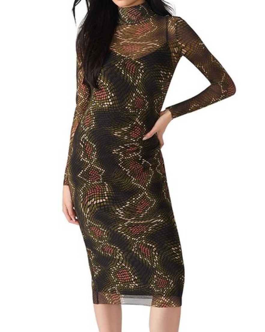 Vivienne Dress- Fossil Brown