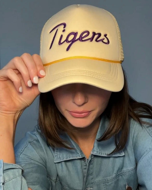 Tigers Unisex Trucker Hat- Ivory