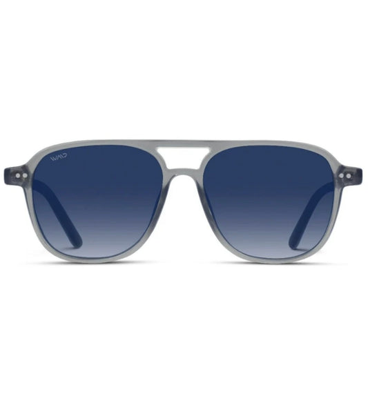 Sunglasses-Hayden Crystal Mist/Blue Gradient