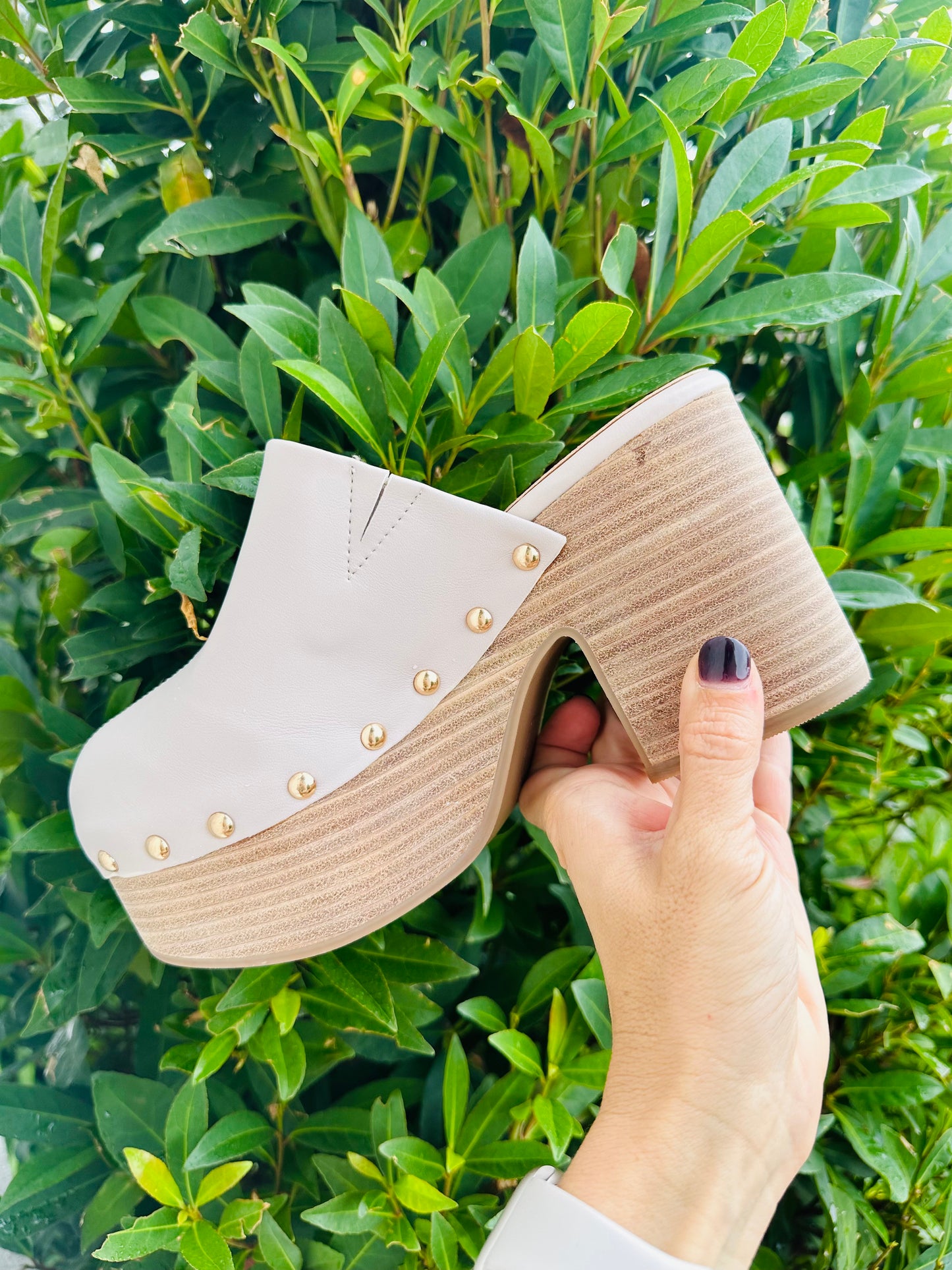 Gigi Wedge/Clog- Mushroom