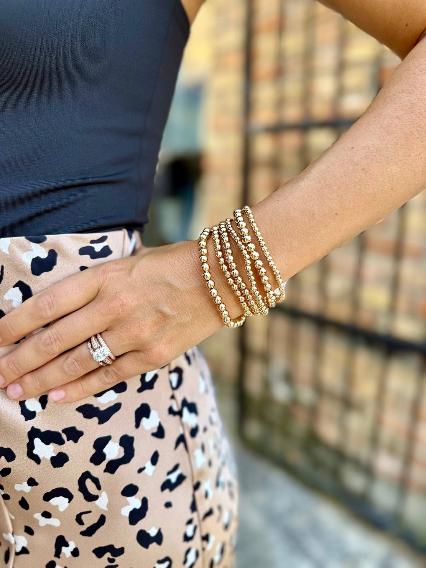 Jackson 6 Row Bracelets- Gold