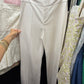Rio Pants- White Faux Leather