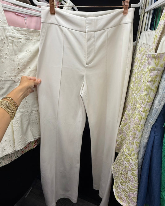 Rio Pants- White Faux Leather