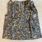 Dusty Indigo Floral Ruffle Top