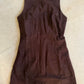 Dooley Boat Neck Romper- Dark Suede