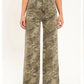 Far Out High Rise Wide Leg- Hideaway Camo