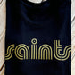 Saints Crop Tee- Black