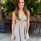 Eastern Plaid Smocked Mini Dress