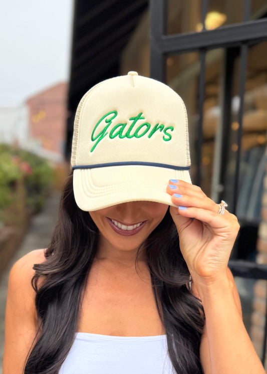 Gators Unisex Trucker Hat- Ivory