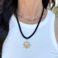 Cord Necklace- Black/Star