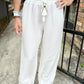 Mac Linen Pants- White