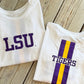 LSU Crop Tee- White