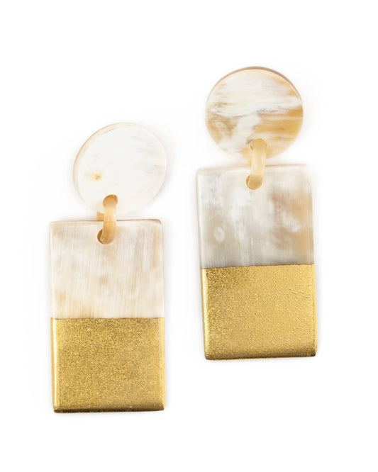 Gold Dipped Statement Earrings
