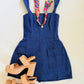 Roy Denim Romper- Blue