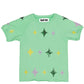 Mardi Gras Stars Top- Green