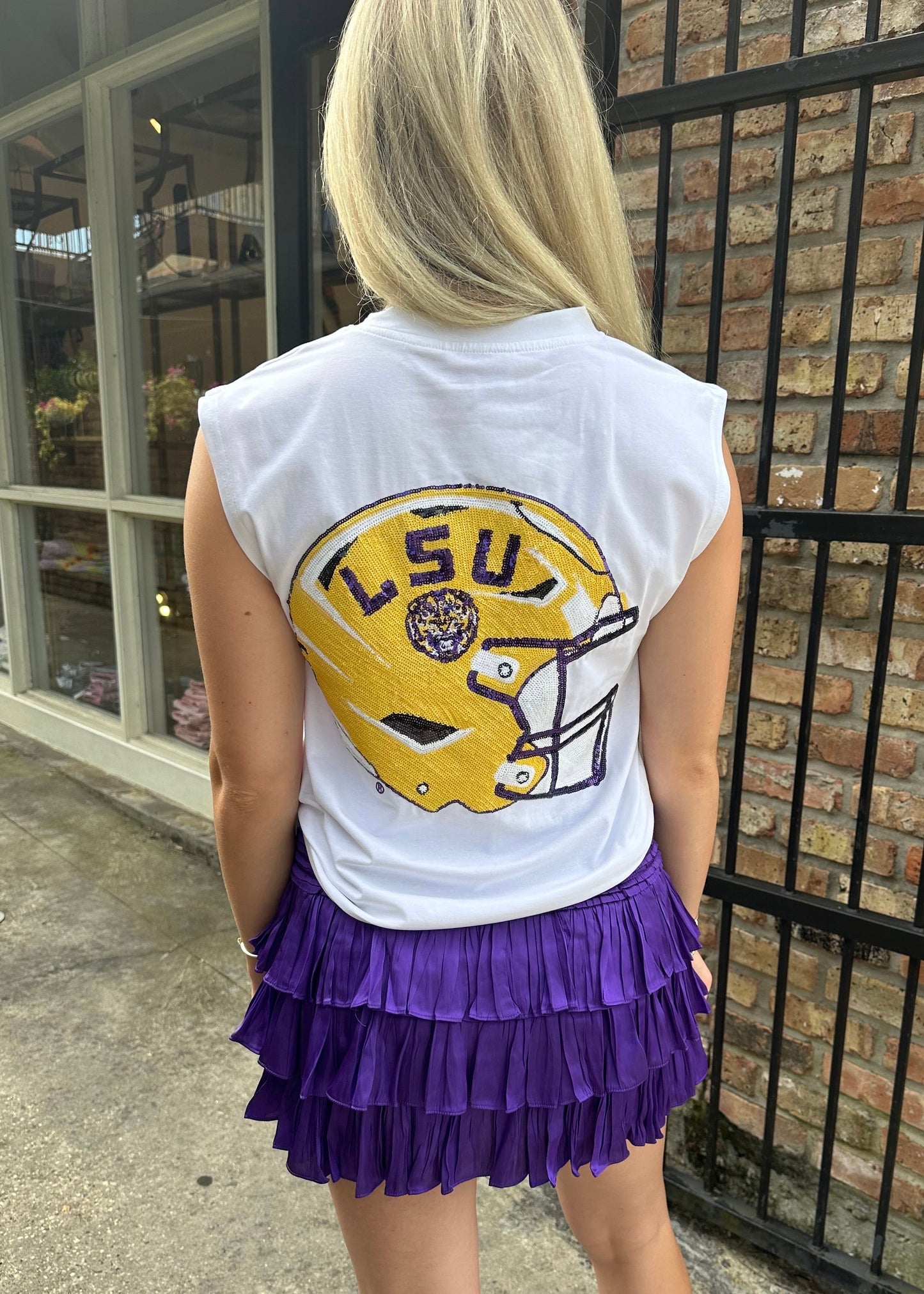 LSU Helmet Shoulder Tank