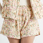 Plantlover Shorts- Cream Floral