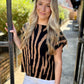 Tiger Boxy Sweater Top