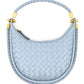 Keely Mini Woven Hobo- Light Blue