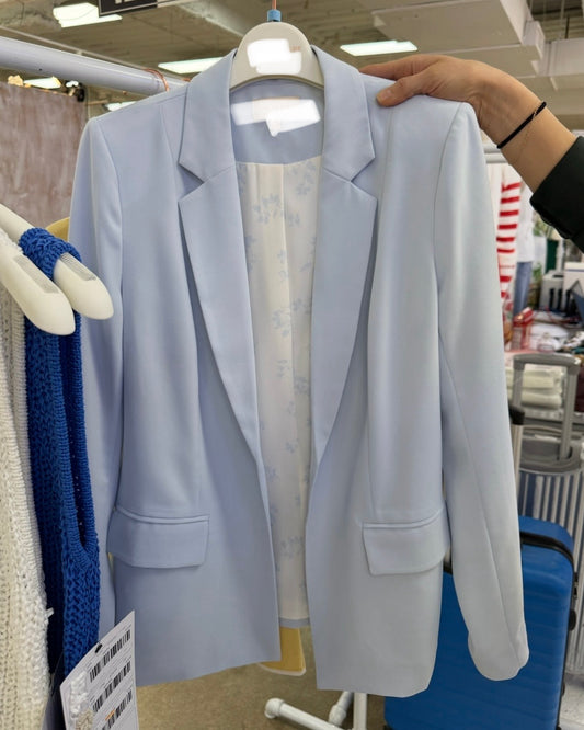 Scarlett Pocket Blazer- Light BLue