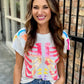 Queen Skeleton Tee- Grey Multi