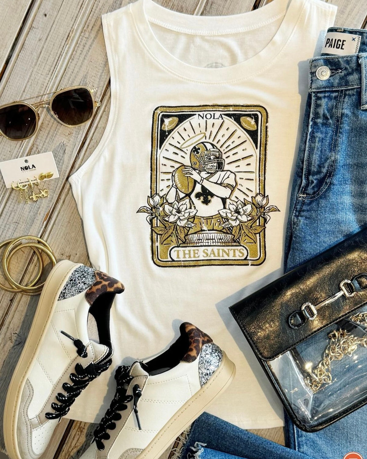 Saints Tarot Tank- White