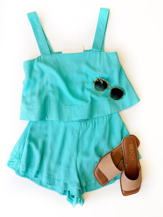Pixie Tank- Turquoise