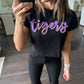 Tigers Vintage Crop Tee- Black