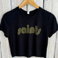 Saints Crop Tee- Black