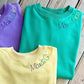 Mardi Gras Embroidered Sweatshirt- Green