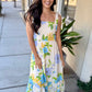 Fresh Cut Maxi Dress- Cream
