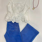 Alice Eyelet Top- White