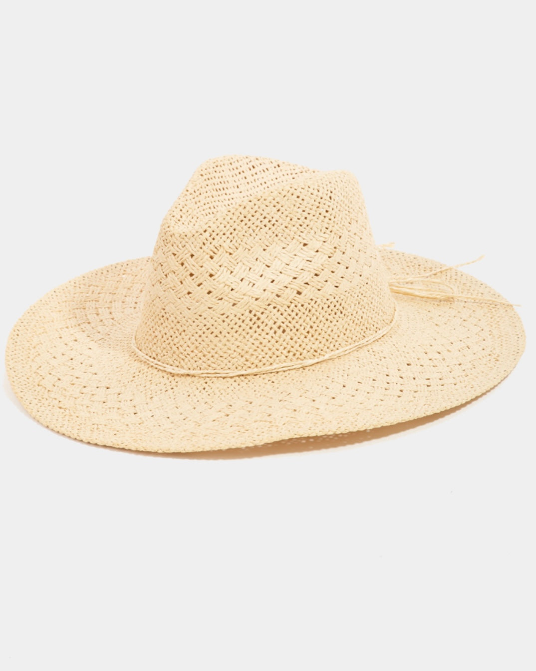 Tropez Straw Braided Sun Hat- Ivory