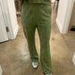 Scattered Multi Tree Pants- Mossy Green