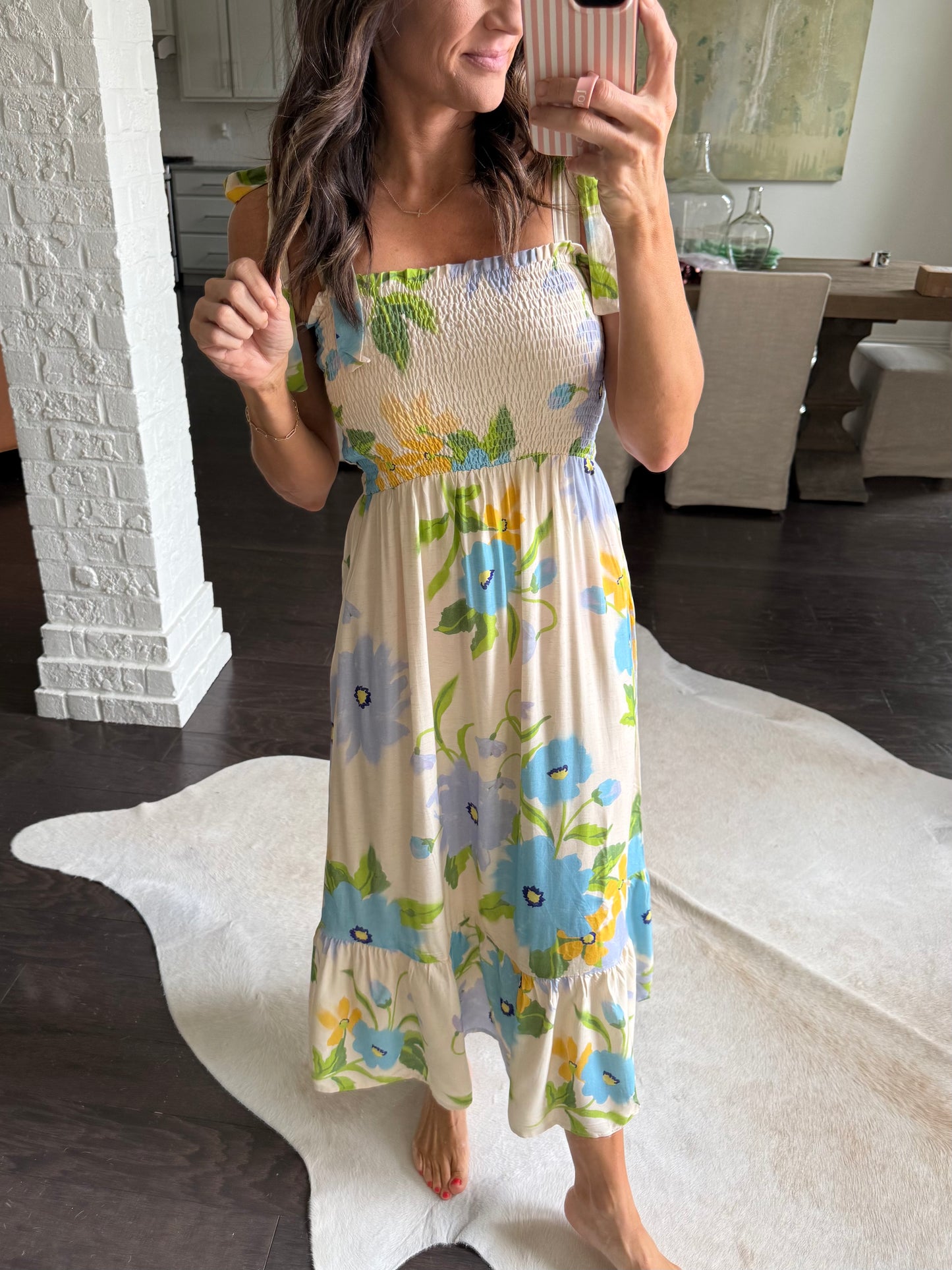 Fresh Cut Maxi Dress- Cream
