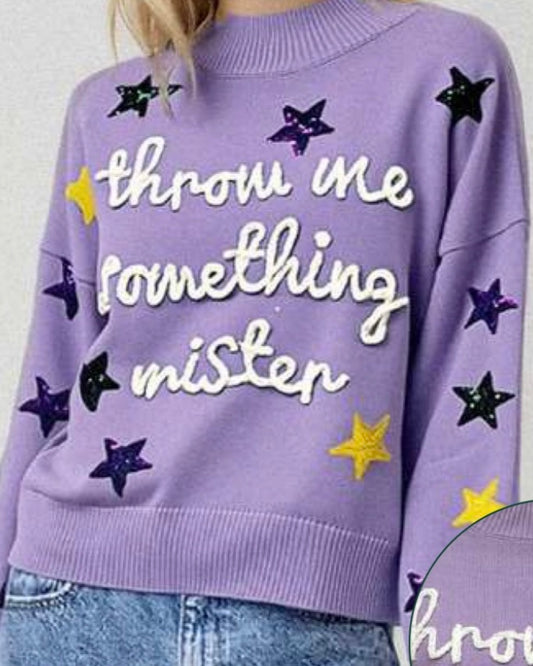 Throw Me Something Mock Neck Sweater